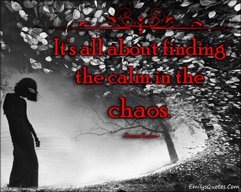 Its All About Finding The Calm In The Chaos Popular Inspirational