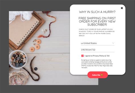 How To Design A Powerful Sms Subscription Popup Form In Shopify