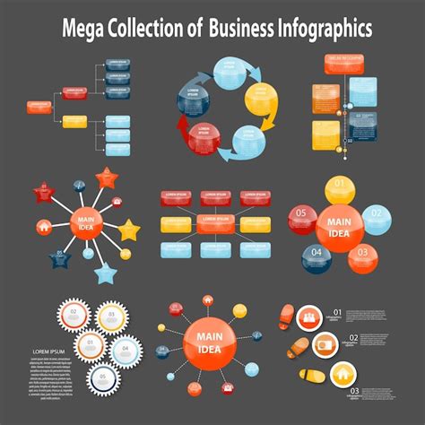 Premium Vector Collection Of Infographic Templates For Business