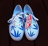 Pictures of Marijuana Print Shoes