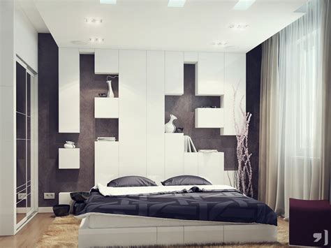 The perfect space saving solution to your kiddies bedroom. Black white bedroom storage headboard | Interior Design Ideas.