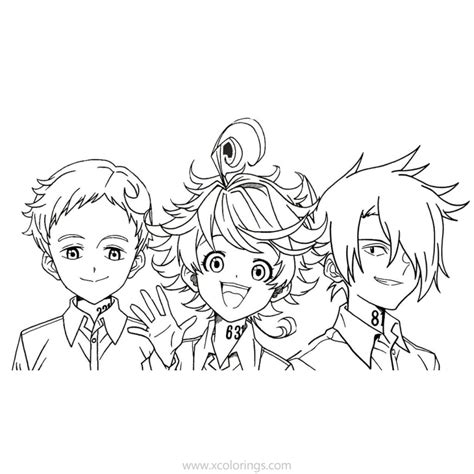 The Promised Neverland Character Ray Coloring Pages