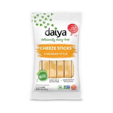 Daiya Dairy Free Cheddar Cheese Sticks 6 Ct 077 Oz Each Kroger