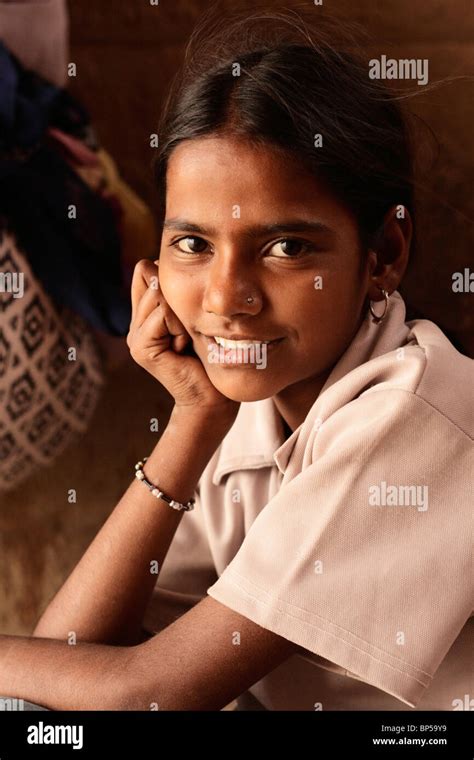 Young Girl Varanasi India Stock Photo Alamy