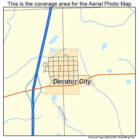 Aerial Photography Map Of Decatur City Ia Iowa