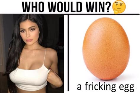 Kylie Vs Egg Funny Faxo