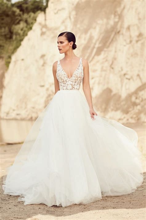 Flowing Tulle Wedding Dress Style 2106 Mikaella Bridal