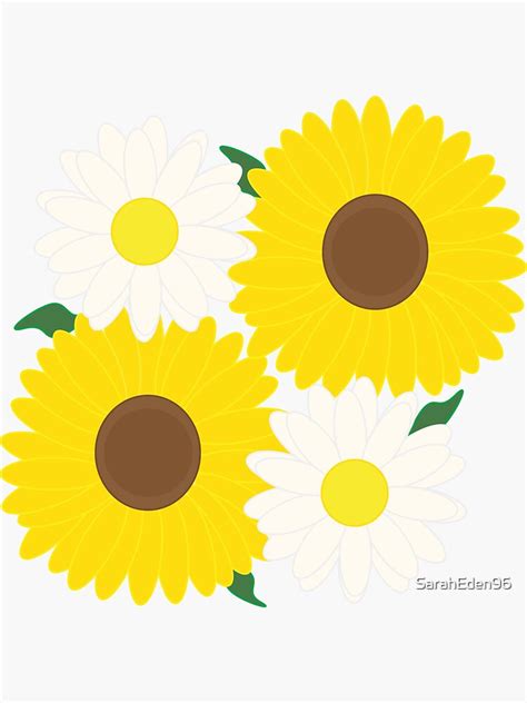 Daisies Sticker For Sale By Saraheden96 Redbubble