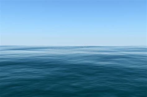 Calm Waters With Clear Skies Stock Photo Image Of Clear Horizon