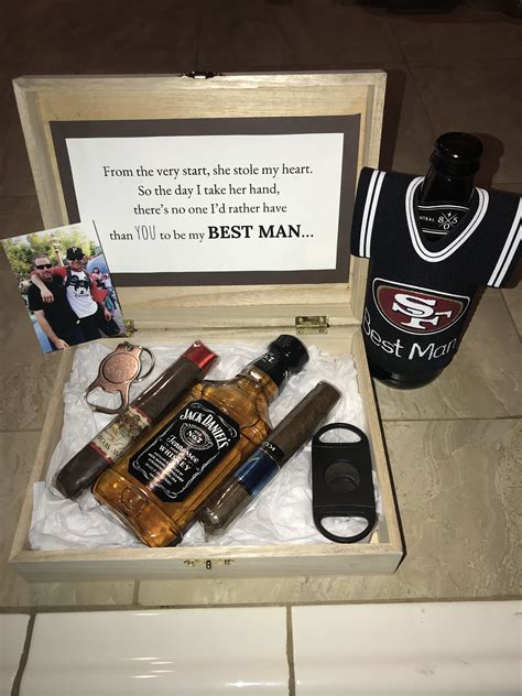 Best Man Gift Idea Something We Put Together And Will Be Given As A