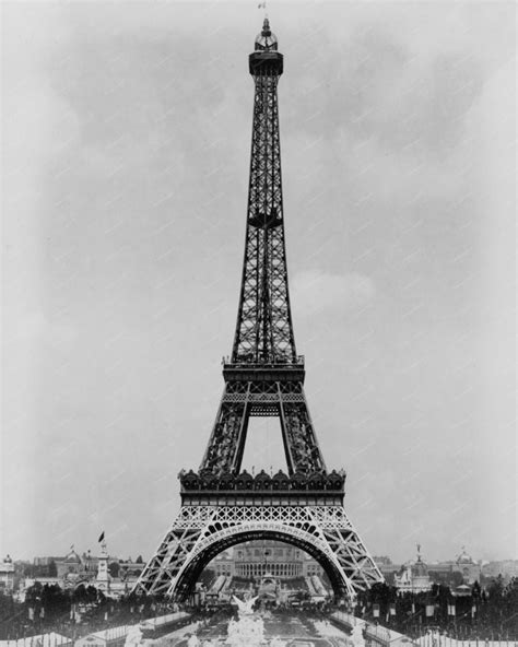 Eiffel Tower Paris Exposition 1889 Vintage 8x10 Reprint Of Old Photo 1