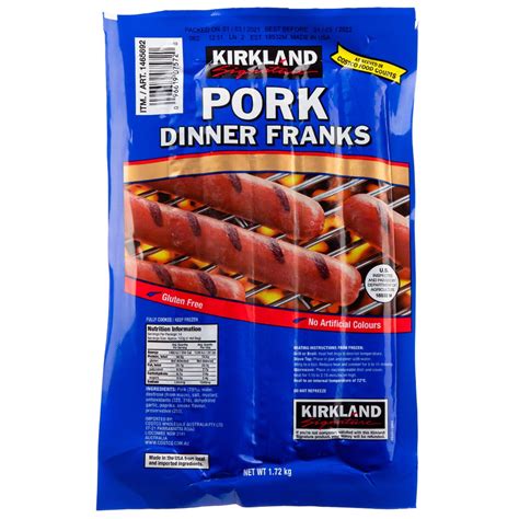 Kirkland Signature Pork Dinner Franks Kg Costco Aus
