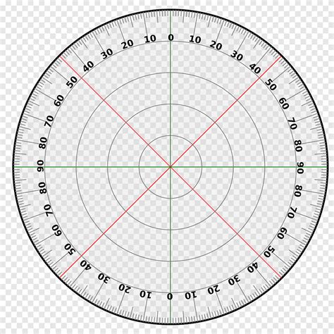 Protractor Circle Degree Template Turn 360 Degrees Angle Compass Png
