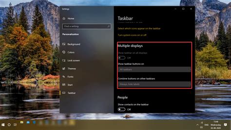 How To Showhide Taskbar On Multiple Displays In Windows 10 Vrogue