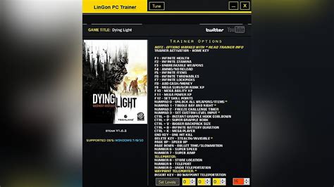 Dying Light Trainer Lingon Fixed