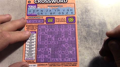 Playing 5 Tripling Crossword California Scratchers Youtube