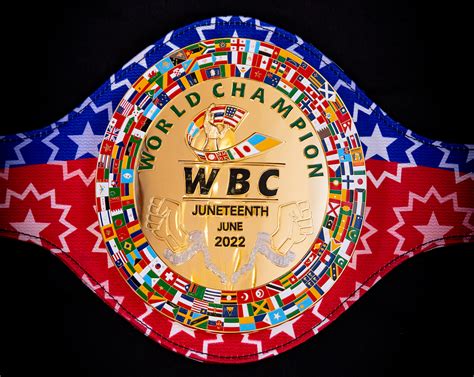 The Wbc Unveil Their Brand New Freedom Belt For 2022