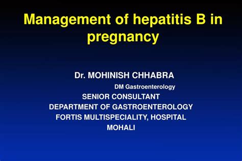 Ppt Management Of Hepatitis B In Pregnancy Powerpoint Presentation