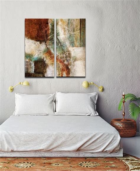 Ready2hangart Earth Tone Abstract Viii 2 Pc Canvas Art Print Set