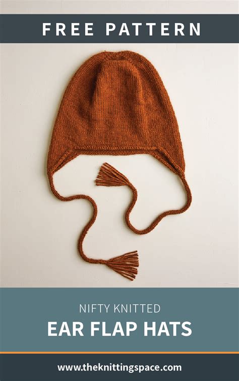 Nifty Knitted Ear Flap Hats Free Knitting Pattern