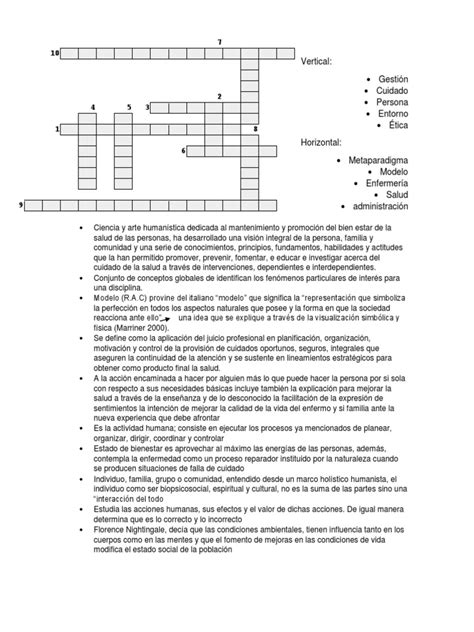 Karla Crucigrama Pdf Familia Conceptos Psicologicos