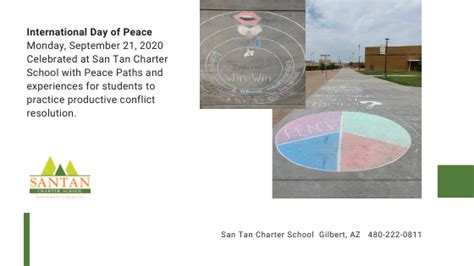 San Tan Charter Celebrates International Peace Day San Tan Preschool