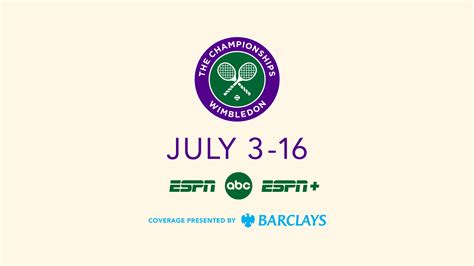 Espn Presents First Ball To Last Ball Of The Championships Wimbledon Espn Press Room U S