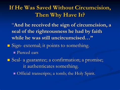 The Painful Truth About Circumcision Romans 4 Ppt Download