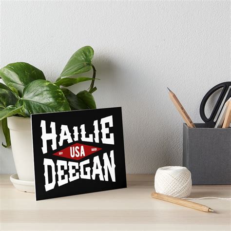 Hailie Deegan Art Board Print By Margarebednar Redbubble