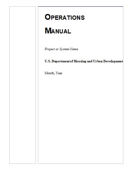 Operations Manual Templates 13 Free Word Ppt And Pdf Formats Samples