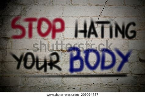 stop hating your body concept stock illustration 209094757 shutterstock