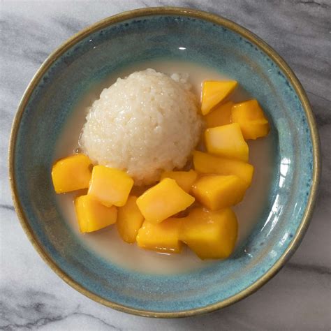 Thai Mango Sticky Rice Khao Niaow Ma Muang Recipe