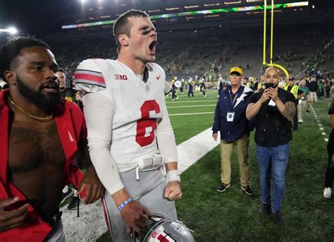 Kyle Mccord Steps Up In Clutch In Ohio State Footballs Comeback Win At Notre Dame