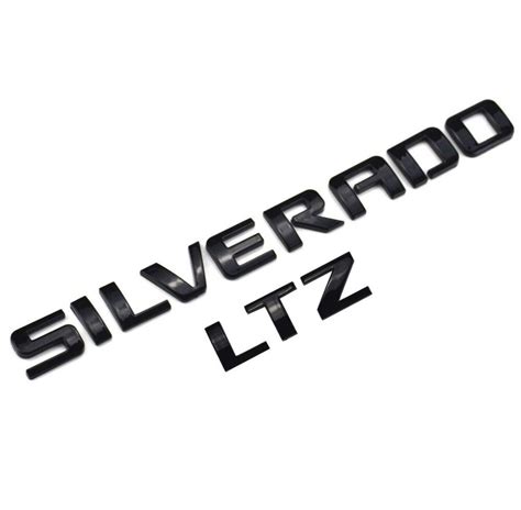 1pc Silverado Ltz Nameplate Letter Emblembadge For 3d Emblem 1500 Hd