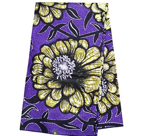 Purple Ankara Fabric African Fabric By The Yard Purple Etsy