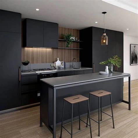 14 Amazing Color Schemes For Kitchens With Dark Cabinets Black