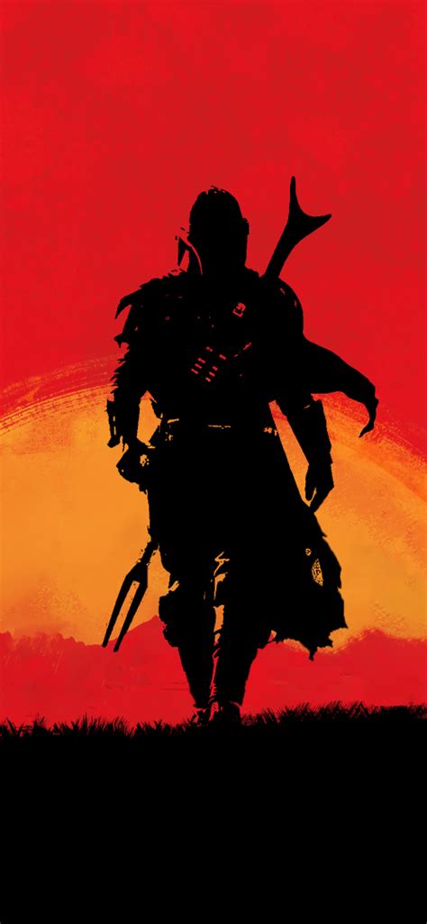 1242x2688 Mandalorian X Red Dead Redemption 2 Iphone Xs Max Wallpaper