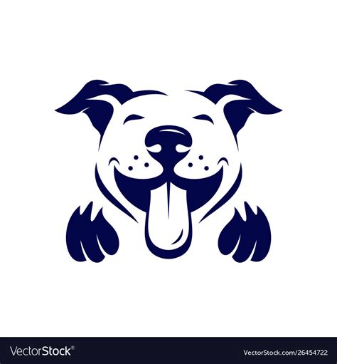 Dog Logo Design Template Icon Logo Royalty Free Vector Image