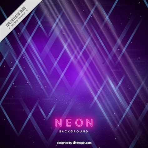 Free Vector Neon Lights Background