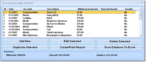 Accounting Ledger Software Download