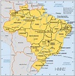 Mapa de Brasil - Mapa Físico, Geográfico, Político, turístico y Temático.