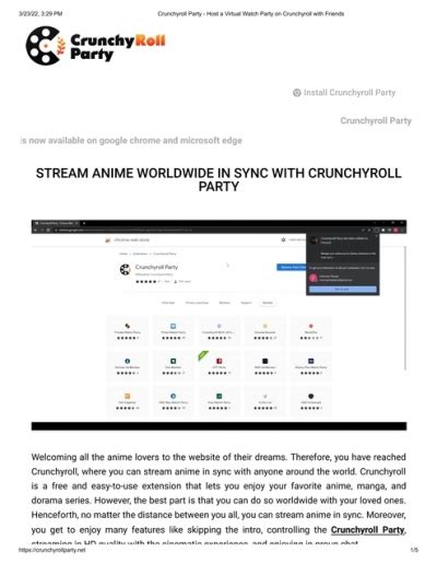 Crunchyroll Party Host A Virtual Watch Party On Crunchyroll With Friends