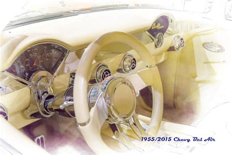 1955 Chevy Bel Air Dash Photograph By J Darrell Hutto