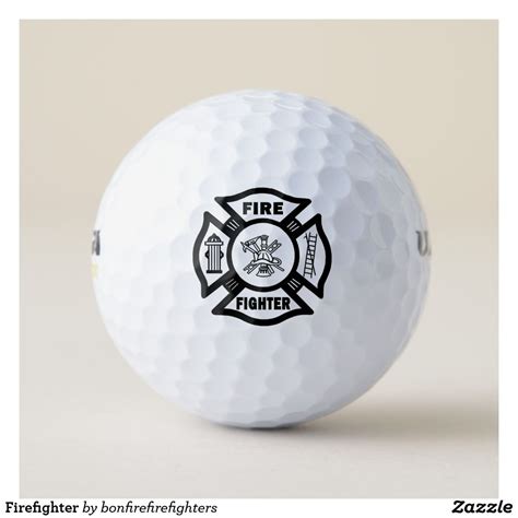 Firefighter Golf Balls Zazzle Firefighter Golf Ball Firefighter