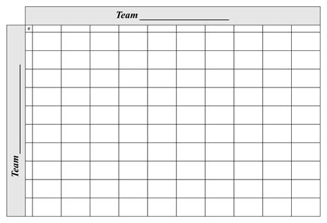 Excel Templates Football Squares Blank