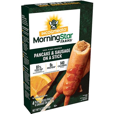 Original Pancake Sausage Stick Morningstar Farms Incogmeato