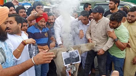 youth congress protests against er rasheed youtube