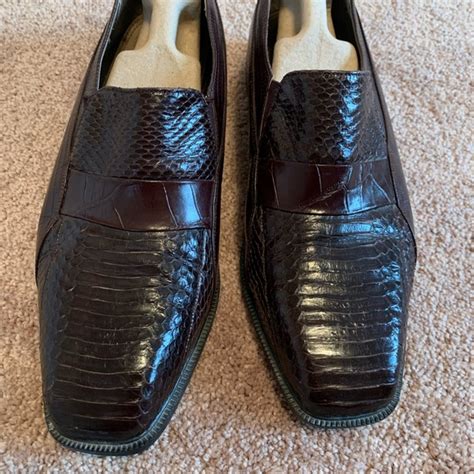 Stacy Adams Shoes Mens Stacy Adams Genuine Snakeskin Leather Shoes Poshmark