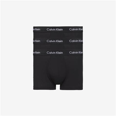Calvin Klein Low Rise Trunk Erkek Siyah 3lü Boxer Erkek İç Giyim 34