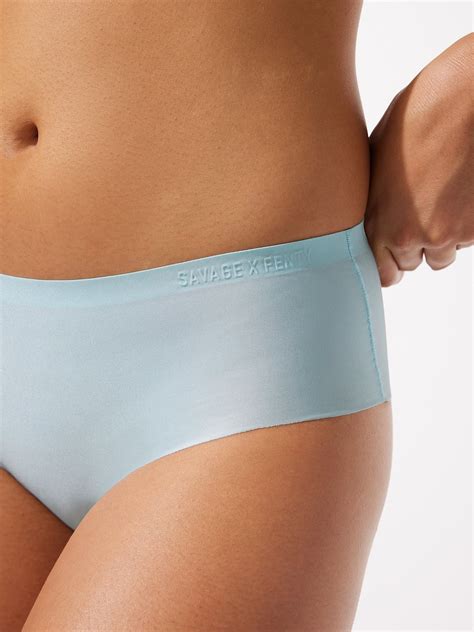 NEW Microfiber No Show Hipster Panty In Blue SAVAGE X FENTY